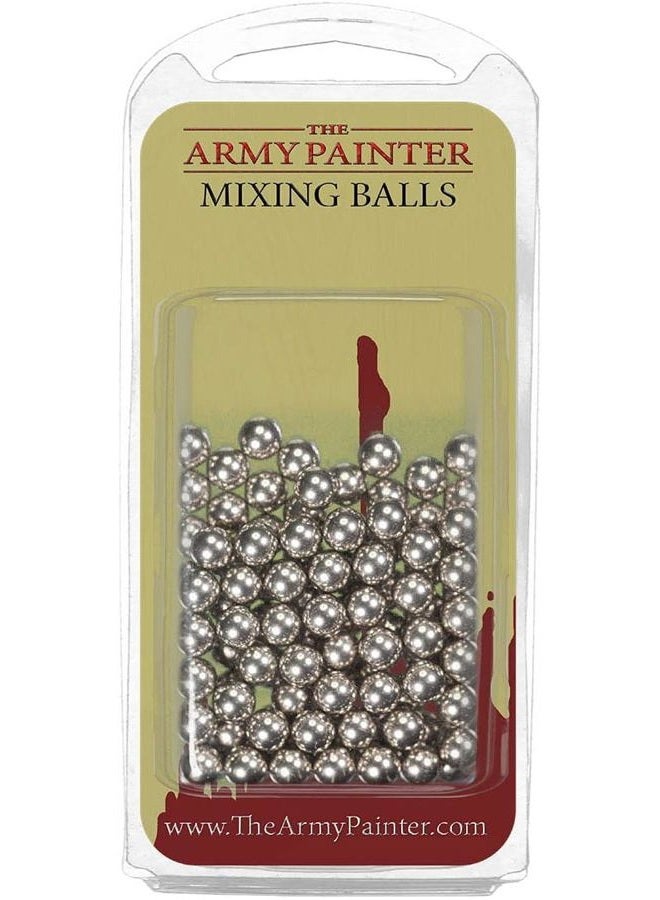 The Army Painter Paint Mixing Balls - Rust-Proof Stainless Steel Mixing Ball Ideal for Model Paint Mixer Bottle. 100 PCS Stainless Steel Mixing Paint Agitator Balls x 5.5mm/apr. 0.22” Paint Balls - Image 1